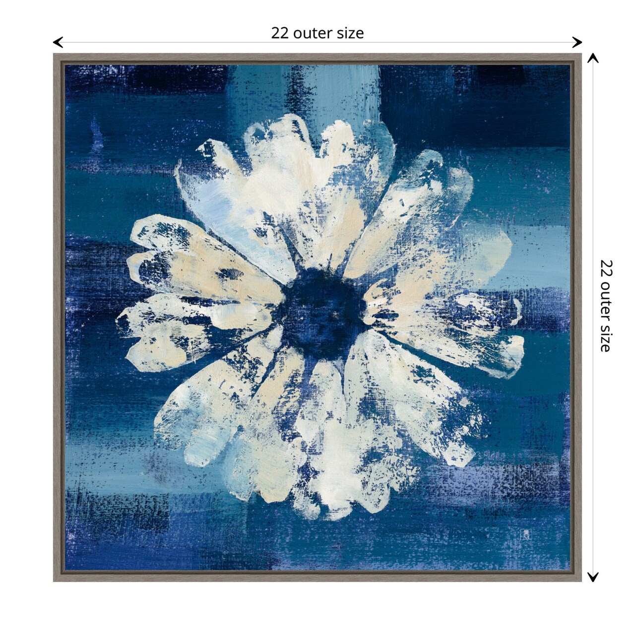 Ocean Bloom II by Studio Mousseau Canvas Wall Art Print Framed